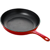 Red, Cast Iron Frying Pan, 1-Piece with Handle, 7-7/8"