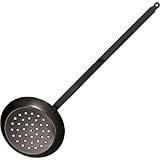 Blue Steel Chestnut Roasting Pan with Extra Long Handle, 12" Diam.