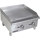 Stainless Steel 24" Gas Griddle, 60,000 BTU NG