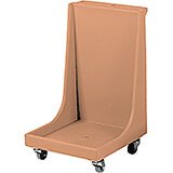 Coffee Beige, 22-3/16" x 24-3/16" Dolly, Molded Handles, 350 Lb Capacity
