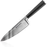 Black, Chikara Signature 6" Japanese Chef Knife, Forged 420J2 Blade