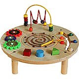 Circle Play Center Wire and Bead Table, 5 Toys