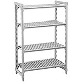 Speckled Gray, Shelving Starter Unit, 42" x 18" x 72", 4 shelves