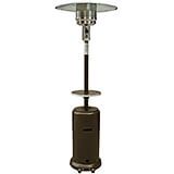 Gold Hammered, Bronze 41,000 BTU Outdoor Propane Patio Heater With Table