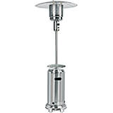 Stainless Steel, 41,000 BTU Outdoor Propane Patio Heater With Table