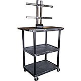 48" Tall Mobile Plasma/LCD Open Cart