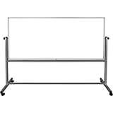 Steel Double Sided Dry Erase Magnetic Whiteboard 96"W X 40"H with Rolling Stand