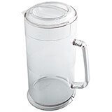 Clear, 64 Oz. Polycarbonate Pitcher with Lid, 6/PK