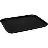 Black, 15" x 20" Low Profile Non-Slip Fiberglass Food Trays 12/PK