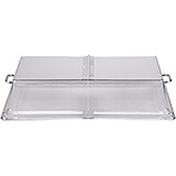 Clear, Rectangular Food Cover with Hinge 12" X 20"