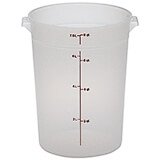 Translucent, 8 qt. Round Food Storage Containers, 12/PK