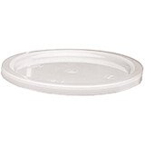 White, Extra Large 12,18 and 22 qt. Lid for Poly Round Containers, 6/PK