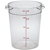 Clear, 8 qt. Camwear Round Food Storage Containers, 12/PK