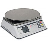 White, Stainless Steel Rotating Base Digital Scale, 13" Round Base