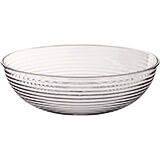 Clear, 20.2 Qt. Round Ribbed Bowls, 4/PK