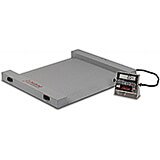 Portable Steel Floor Scale, Digital, 1,000 Lb., 204 Digital Weight Indicator