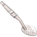 Clear, 11" Perforated Deli Serving Spoon, Polycarbonate, 12/PK