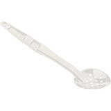 White, 13" Perforated Serving Spoon, Polycarbonate, 12/PK
