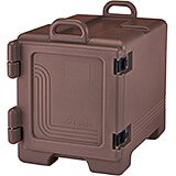 Dark Brown, Insulated Front Loading Food Carrier, Full Size Pans