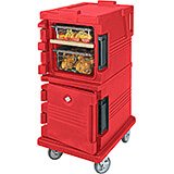 Hot Red, Double Compartment, Insulated Food Carrier, 8-Pan Capacity