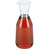 Clear, 1L Beverage Decanters with Lids, 12/PK
