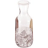 Clear, 1.5L Beverage Decanters with Lids, 12/PK